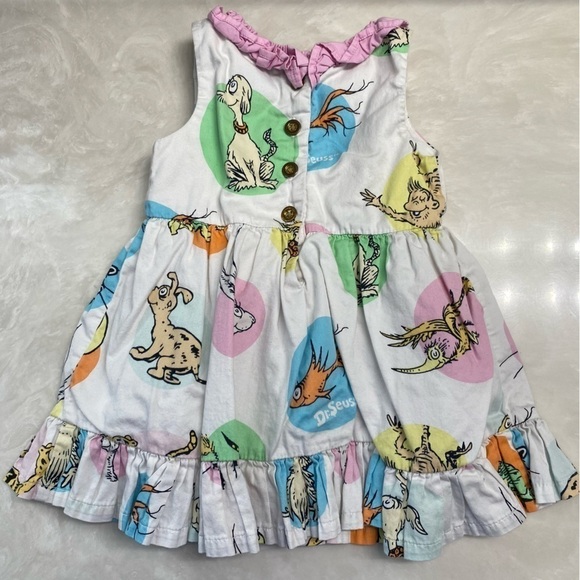 Dr. Seuss 18M Ruffle Dress Sleeveless 18 Months - Picture 5 of 14